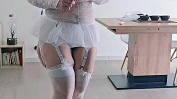halloween slut uniform lingerie panties compilation