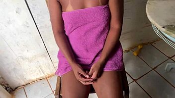 crazy hot outdoor lingerie tease turns into wild public toy play