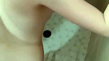 POV young redhead stepsister wildly fucked in shower
