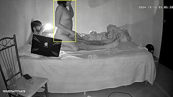 hidden cam catches slutty wife banging neighbor again