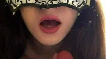 POV Russian teen dildo blowjob dirty talk anus facesit!