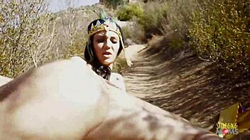 Arab princess, wanna see me ride boyfriend outdoors in every position?