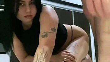 damn this kitchen's never been hotter with petite latina roommate creampie doggystyle