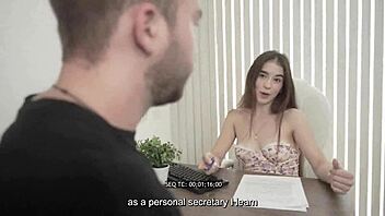 Karolin Gomez's Big Ass Boss Demands Office Pounding