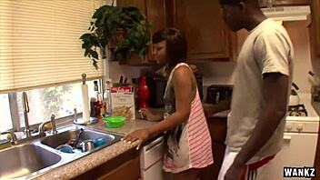 Wankz ebony lesbos dildo fuckin each otha rough!