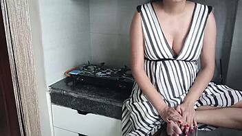 sexy indian teen bent over kitchen hardcore pounding