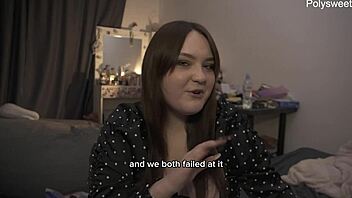 curvy tattooed milf pegs guy on night train with strapon