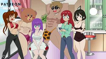 girls compete sucking biggest cocks in intense deepthroat challenge contest