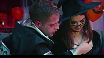 Halloween Party Wild - Leana Lovings Drilled Hard By Two Studs