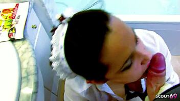 curvy maid horny watching porn seduces boss dirty anal sloppy deepthroat