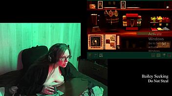 Naked BBW Big Tits Brunette Plays Haunting Castle Malloy Game Part 2