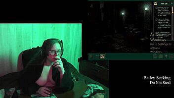 Naked BBW Big Tits Brunette Plays Haunting Castle Malloy Game Part 2