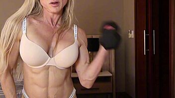 bedroom workout with big tits milf 😍💦