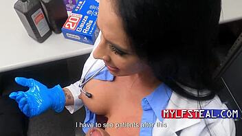 Doctor, why make me squeal bent over doggystyle in hospital?