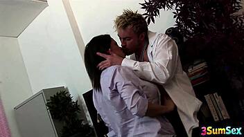 alexis silver shares throbbing cock in wild threesome!