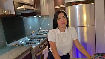 horny student in uniform can't resist that creampie urge with her hot roommate