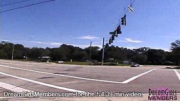 Florida Ranch Teens Flash Pierced Nipples Nude Outdoors!