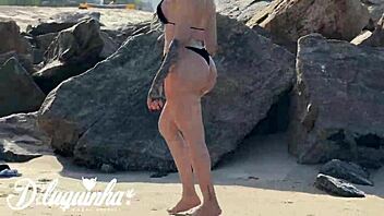 i spot hot sabrina prezotte on beach then fuck her ass post-shower