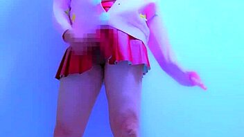 Crossdressing slut in corset worships ass!