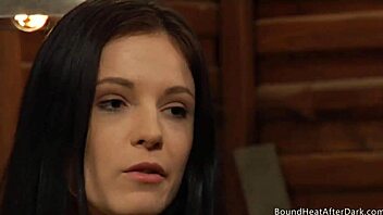 busty slave masturbates hard for madame's lesbian pleasure?