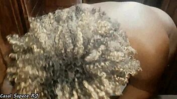 brazilian bbw milf orgasms wildly in public sauna fuck