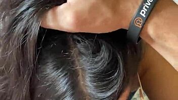 nerdy busty brunette deepthroats wellington prado's huge cock