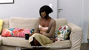 ebony teen overwhelmed by bwc railing tight pussy wildly