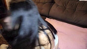 stepdaughter finds daddy's growing cock toy in her tight hands