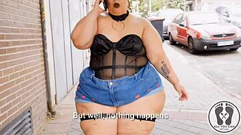 Eris BBW measures massive curves in sensual promo video