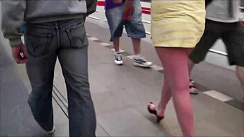Big Tits Model Stella Fox Takes Public Subway Gangbang Orgy