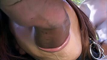 did you see her deepthroat that monster cock then take double penetration cumshot on tits?