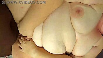 Fat BBW pussy rubbed close-up to multiple orgasms with black creampie