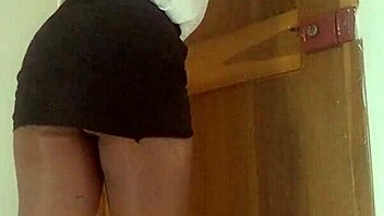 Sexy Mexican Milf Teacher Fingers Juicy Pussy Watching Student's Huge Cock