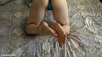 gf's sensual foot massage turns into brunette pov dick sucking cumshot