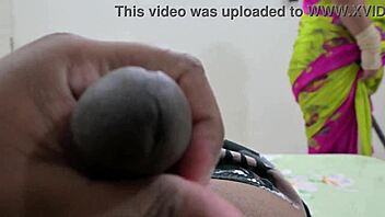 flashing hard cock to sexy tamil maid renu