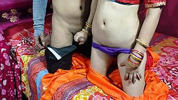 cute indian bhabhi anal fucked rough after massage