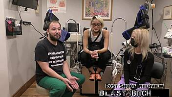 Channy Crossfire Gags On Thick Cock Before Doggystyle Creampie Facial Blast