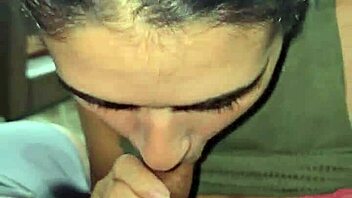 sailor hotwife sucks hubby's dick deep till he explodes sperm down her throat