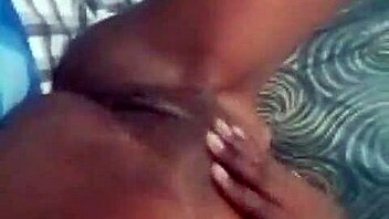 Curvy ebony babe squirts massively on hospital bed