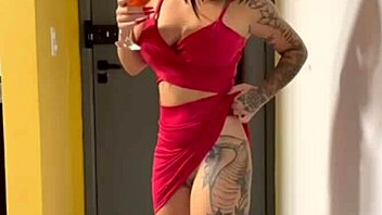 guy visits pretty princess in short dress no panties