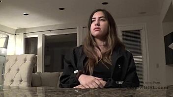 hey brunette, handjob at your public casting audition!