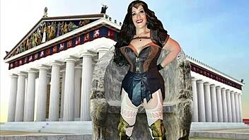 Granny diana gets fucked and creampied as greek goddess slut