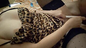 amoul's solo rush: clothed rose satin panty slut fucks spandex pants doggystyle pov with dirty french ass licking talk