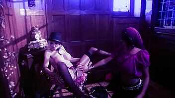 JODI JAMES AND NATALIA DOUBLE PENETRATED WITH VIBRATING TOYS IN LINGERIE!
