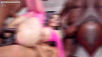 sofia smith's skinny shaved ass stretched by two monster black cocks dap