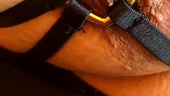 Madura Latina flaunts huge natural tetas in fishnets