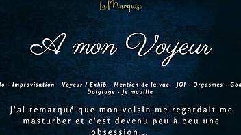 Hey voyeur, watch my French solo orgasm explosion.