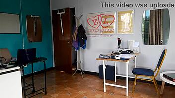 curvy nudist secretary flaunts nude tits pussy for boss