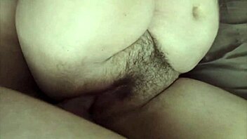 dare you watch this hairy milf's extreme close-up wet pussy spooning creampie?