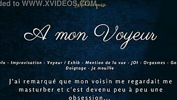 Hey voyeur, watch my French solo orgasm explosion.